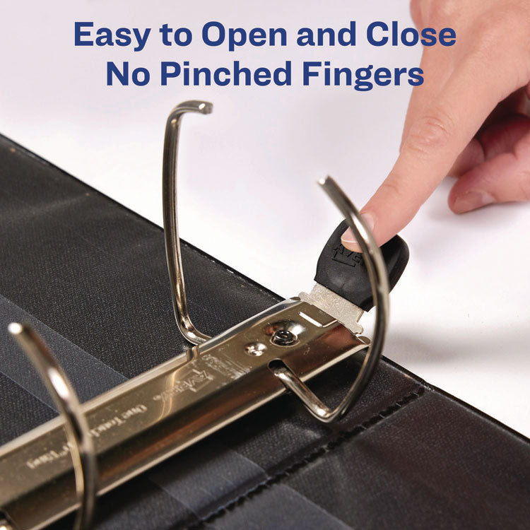 Heavy-Duty View Binder with DuraHinge and Locking One Touch EZD Rings, 3 Rings, 5" Capacity, 11 x 8.5, Purple