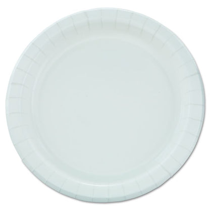 Bare Eco-Forward Clay-Coated Paper Dinnerware, ProPlanet Seal, Mediumweight, Plate, 8.5" dia, White, 125/Pack, 4 Packs/Carton