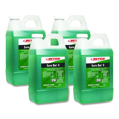 Sure Bet II Foaming FastDraw Disinfectant, Citrus Scent, 67.6 oz Bottle, 4/Carton