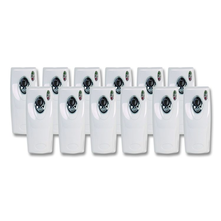 Metered Air Freshener Dispenser, 3.5 x 3.75 x 9.5, White, 12/Carton