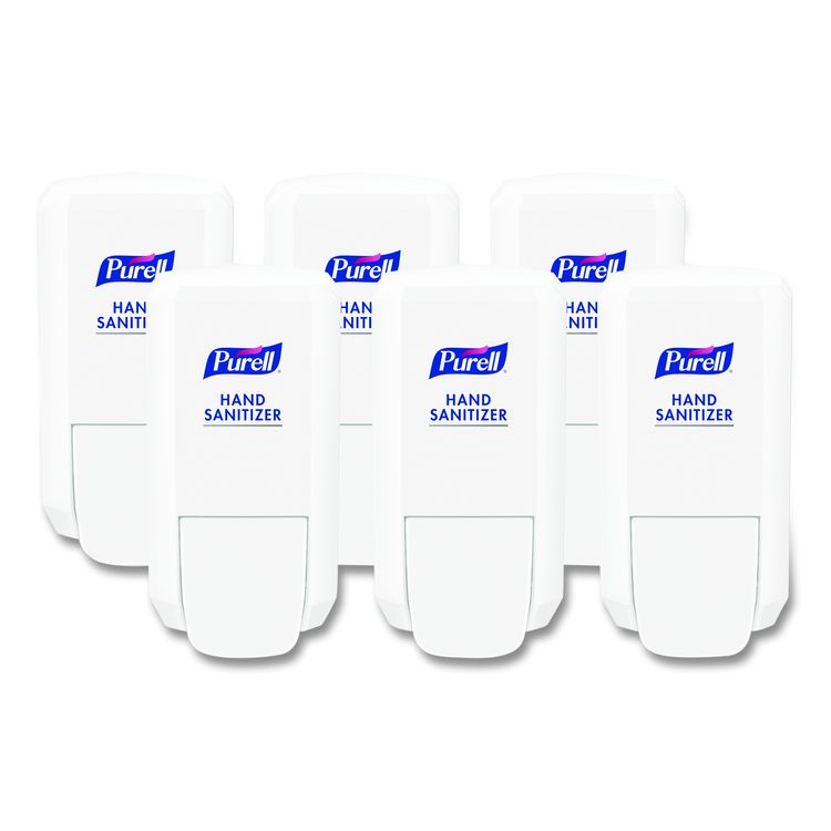 CS2 Hand Sanitizer Dispenser, 1,000 mL, 5.14 x 3.83 x 10, White, 6/Carton