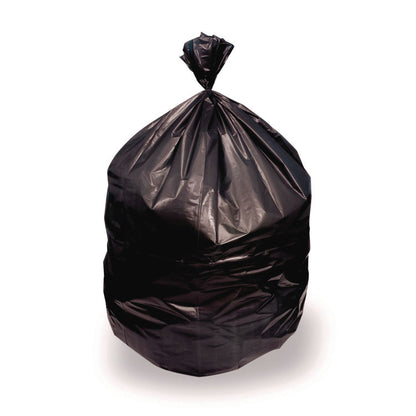 Linear Low-Density Can Liners, 16 gal, 0.9 mil, 24" x 32", Black, Flat Pack, 500/Carton