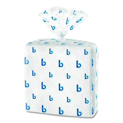 Hydrospun Wipers, 1-Ply, 12 x 13, White, 50/Bag, 18 Bags/Carton