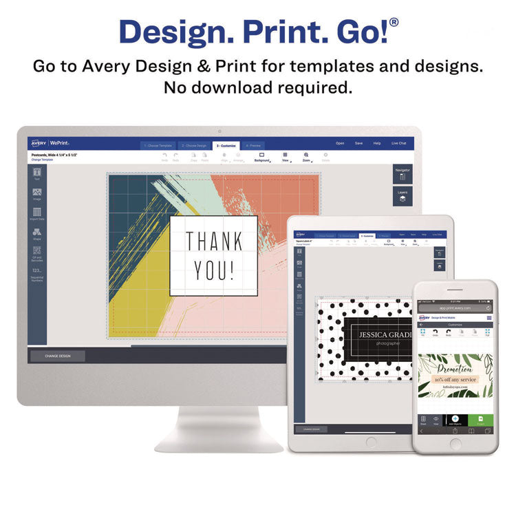 Printable Postcards, Inkjet, 80 lb, 4 x 6, Matte White, 100 Cards, 2 Cards/Sheet, 50 Sheets/Box