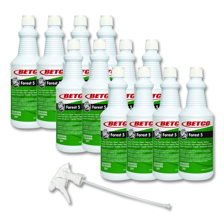 Forest 5 Foaming Cleaner, Mint Scent, 32 oz Bottle, 12/Carton