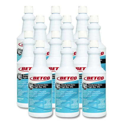 Fight Bac RTU Disinfectant, Citrus Floral Scent, 32 oz Spray Bottle, 12/Carton