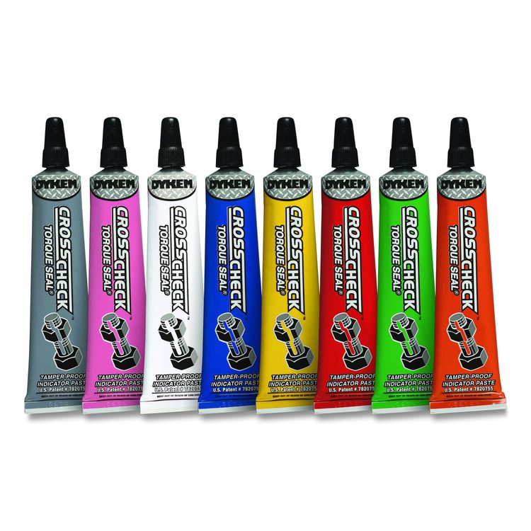 Cross Check Torque Seal Tamper-Proof Indicator Paste, 1 oz Tube, Orange, 24/Carton