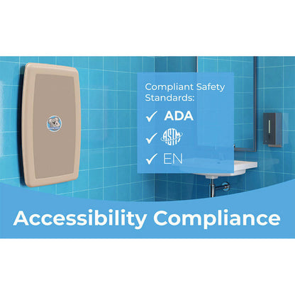 Baby Changing Station, 20.75 x 35.88, Gray
