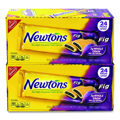Fig Newtons, 2 oz Pack, 2 Cookies/Pack, 24 Packs/Box