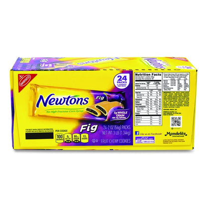 Fig Newtons, 2 oz Pack, 2 Cookies/Pack, 24 Packs/Box