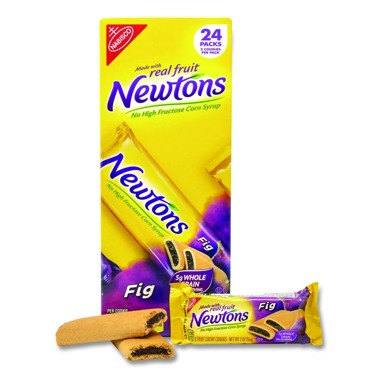 Fig Newtons, 2 oz Pack, 2 Cookies/Pack, 24 Packs/Box