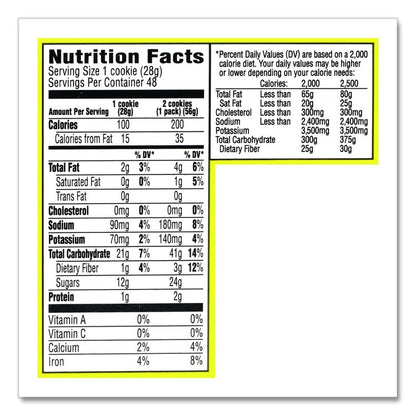 Fig Newtons, 2 oz Pack, 2 Cookies/Pack, 24 Packs/Box