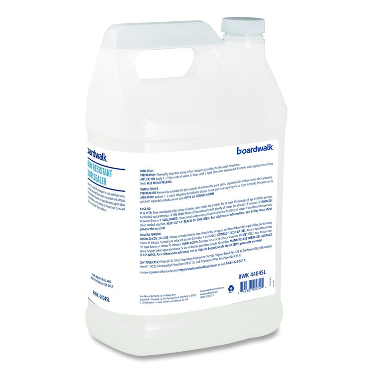 Stain Resistant Floor Sealer, 1 gal Bottle, 4/Carton