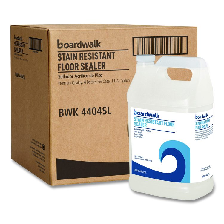 Stain Resistant Floor Sealer, 1 gal Bottle, 4/Carton