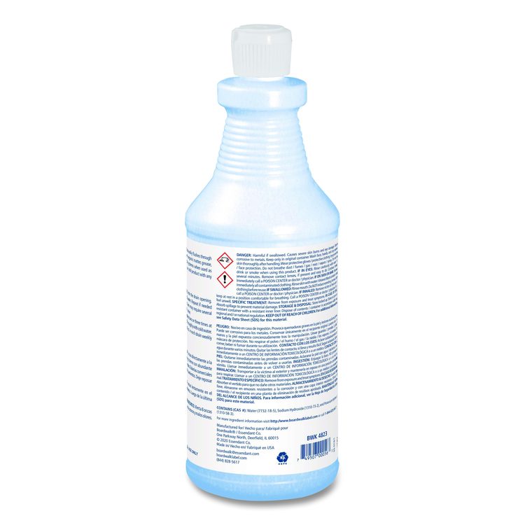 Industrial Strength Alkaline Drain Cleaner and Clog Remover, 32 oz Bottle