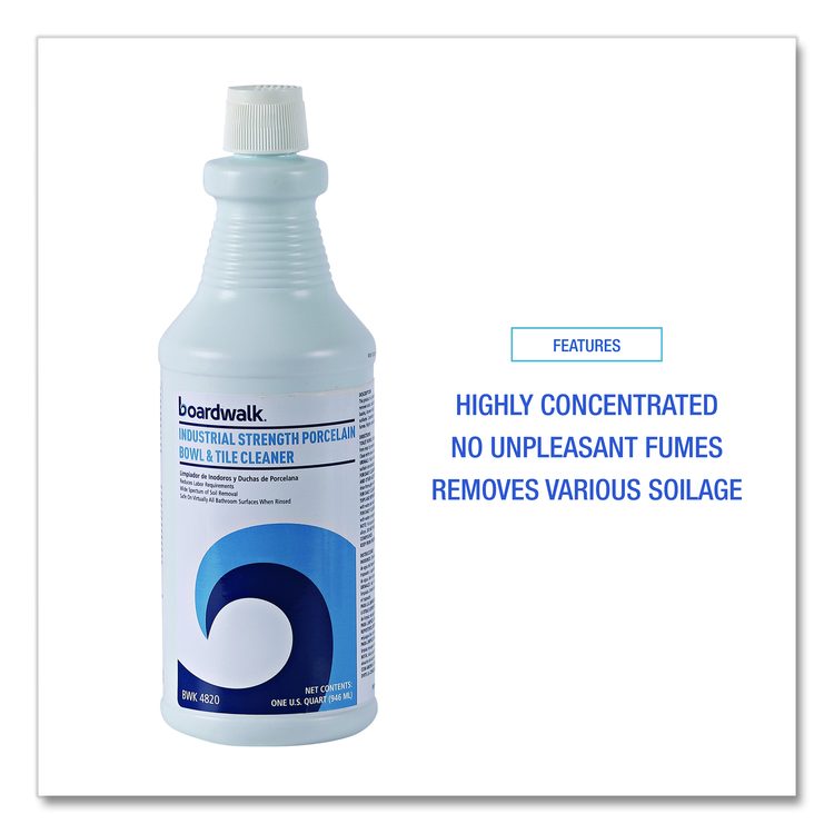 Industrial Strength RTU Porcelain Bowl and Tile Cleaner, 32 oz Bottle