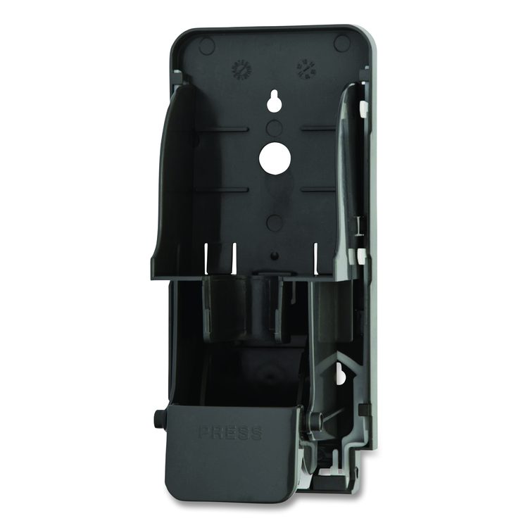 Wall-Mounted Dispenser, 1,000 mL, 5 x 5 x 11, Black/Faux Stainless Steel