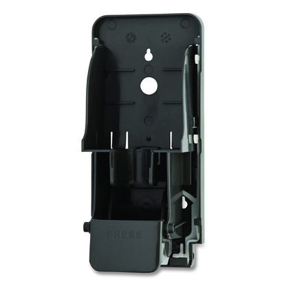 Wall-Mounted Dispenser, 1,000 mL, 5 x 5 x 11, Black/Faux Stainless Steel