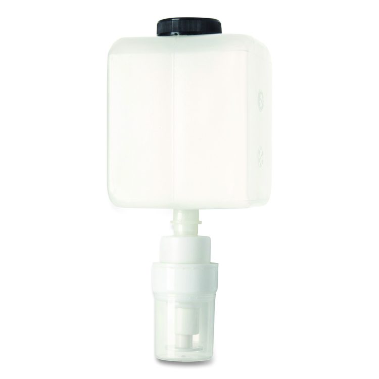 Wall-Mounted Dispenser, 1,000 mL, 5 x 5 x 11, Black/Faux Stainless Steel