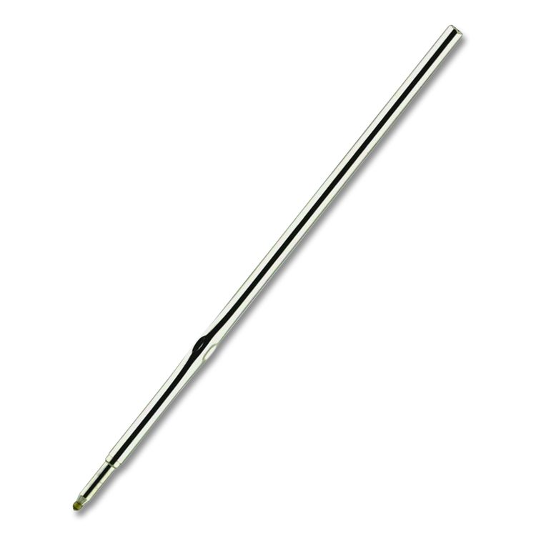 F-Series Ballpoint Stainless Steel Pen Refill, Fine 0.8 mm Conical Tip, Black Ink, 2/Pack