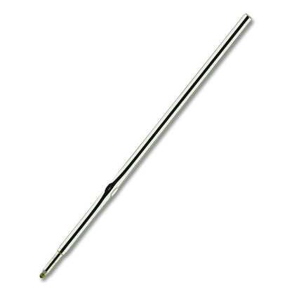 F-Series Ballpoint Stainless Steel Pen Refill, Fine 0.8 mm Conical Tip, Black Ink, 2/Pack