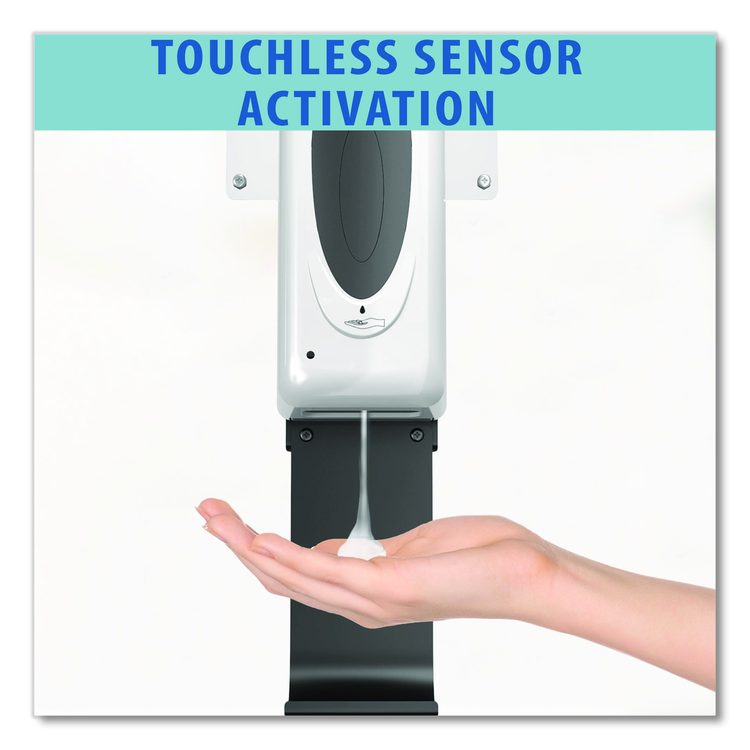 Sanitizer Dispenser, 1,000 mL, 13 x 11.5 x 63, Silver