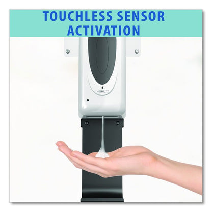 Sanitizer Dispenser, 1,000 mL, 13 x 11.5 x 63, Silver