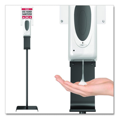 Sanitizer Dispenser, 1,000 mL, 13 x 11.5 x 63, Silver