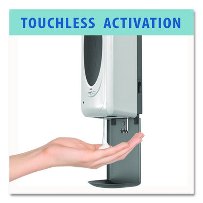 Sanitizer Dispenser, 4.6 x 4.5 x 17, Silver