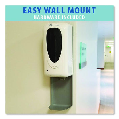 Sanitizer Dispenser, 4.6 x 4.5 x 17, Silver