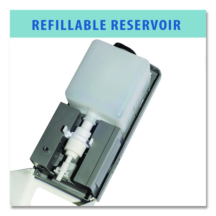 Sanitizer Dispenser, 4.6 x 4.5 x 17, Silver
