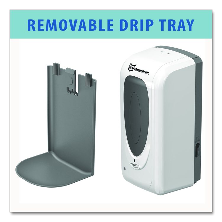 Sanitizer Dispenser, 4.6 x 4.5 x 17, Silver