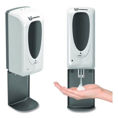 Sanitizer Dispenser, 4.6 x 4.5 x 17, Silver
