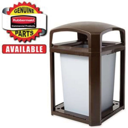 Dome Top for Landmark Series Waste Receptacle, Square, 26 x 16 x 11.25, Driftwood