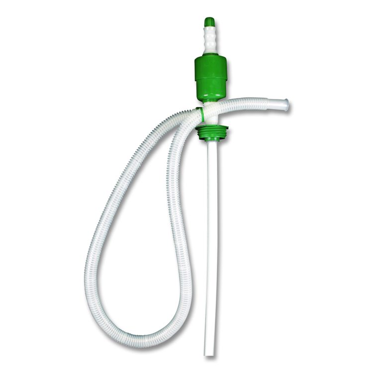 Drum Pump, 5 gpm, Plastic, 46" Tall, Clear, 25/Carton
