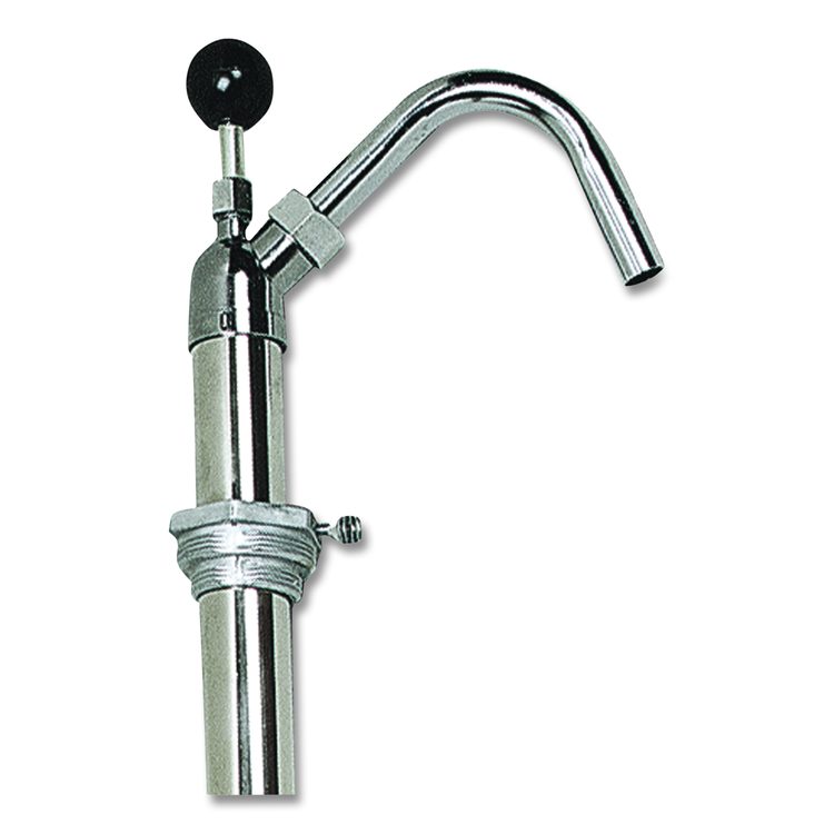 Bottle Pump, 22 oz Output, Steel, 42.5" Tall, Chrome