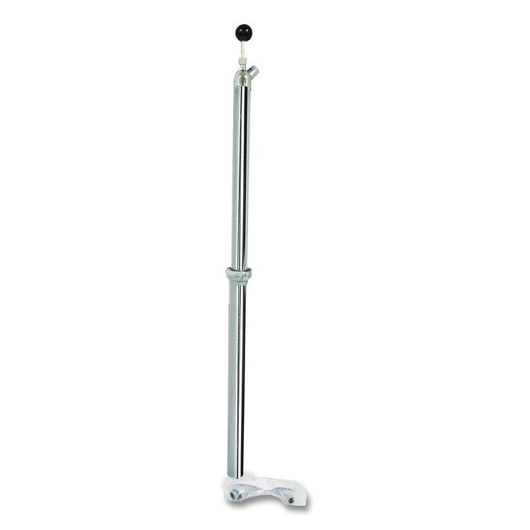 Bottle Pump, 22 oz Output, Steel, 42.5" Tall, Chrome