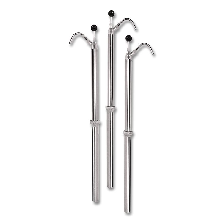 Bottle Pump, 22 oz Output, Steel, 42.5" Tall, Chrome, 6/Carton