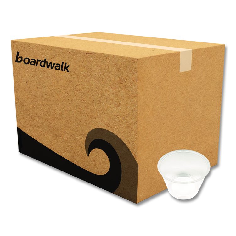 Souffle/Portion Cups, 4 oz, Plastic, Translucent, 2,500/Carton