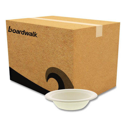 Molded Fiber PFAS-Free Dinnerware, Round Bowl, Sugarcane, 12 oz, Tan, 1,000/Carton