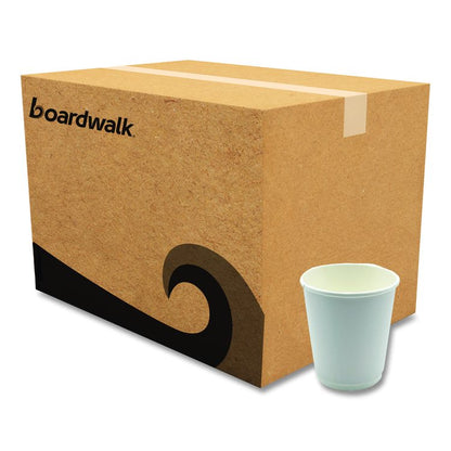 Paper Hot Cups, Double-Walled, 8 oz, White, 500/Carton