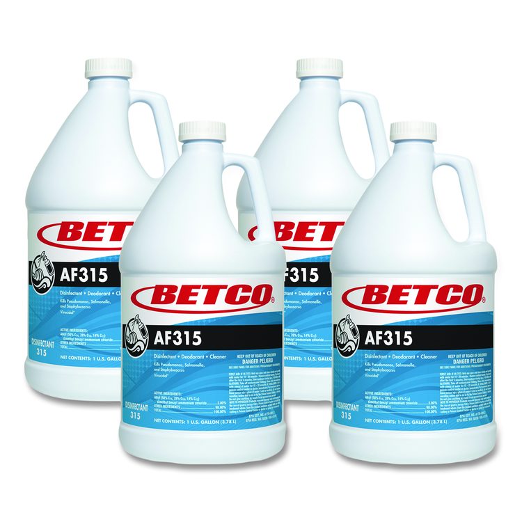 AF315 Disinfectant Cleaner, Citrus Floral Scent, 1 gal Bottle, 4/Carton