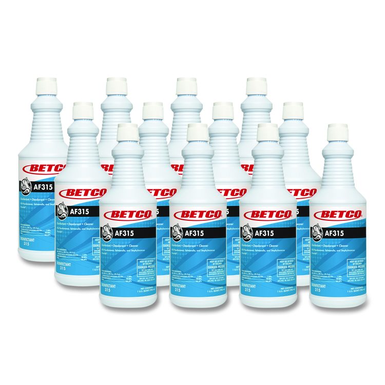 AF315 Disinfectant Cleaner, Citrus Floral Scent, 32 oz Bottle, 12/Carton