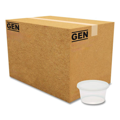 Plastic Deli Container with Lid, 12 oz, Clear, Plastic, 240/Carton