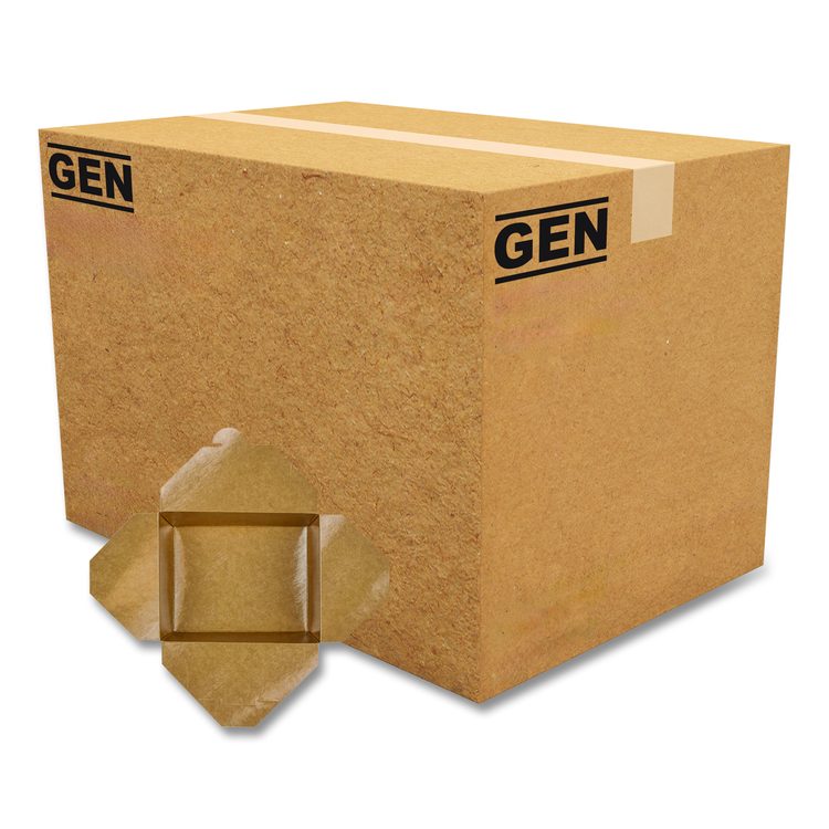 Reclosable Kraft Take-Out Box, 54 oz, 8.51 x 6.3 x 1.8, Brown, Paper, 200/Carton