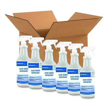 Rust Stain Remover, Unscented, 32 oz Spray Bottle, 6/Carton