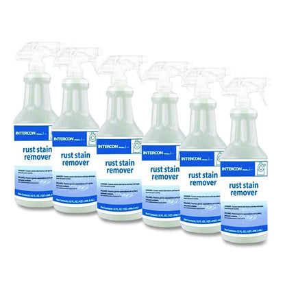 Rust Stain Remover, Unscented, 32 oz Spray Bottle, 6/Carton