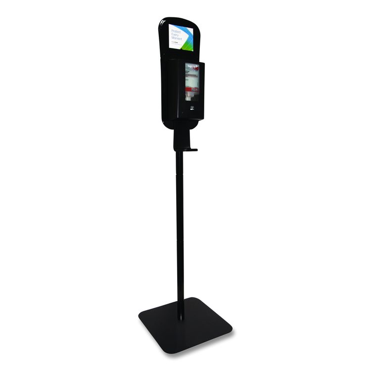 IntelliCare Hybrid Dispenser Floor Stand, 60.6" h, Black