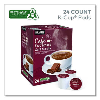 Cafe Escapes Mocha K-Cups, 24/Box