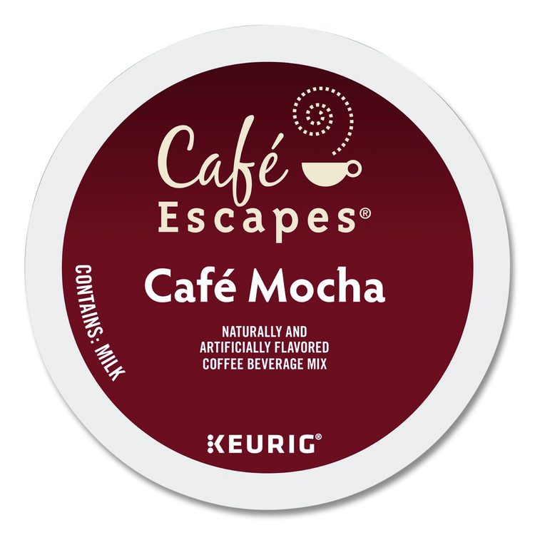 Cafe Escapes Mocha K-Cups, 24/Box